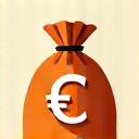 Icône d'un sac d'argent ou de pièces, symbolisant les revenus